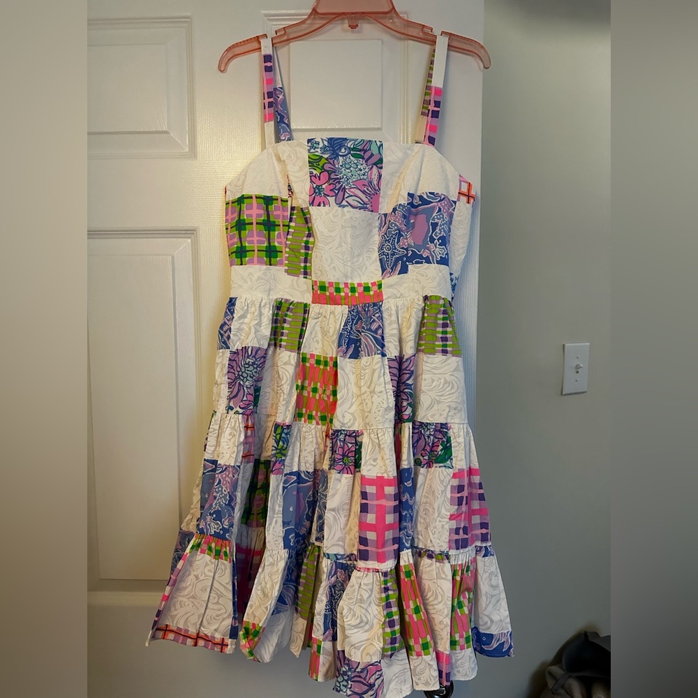 Lilly Pulitzer Alision Cotton Dress patchwork dress